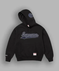 Supreme x Mitchell & Ness NCAA Black Hoodie