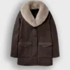 Yellowstone Beth Dutton Brown Shearling Coat